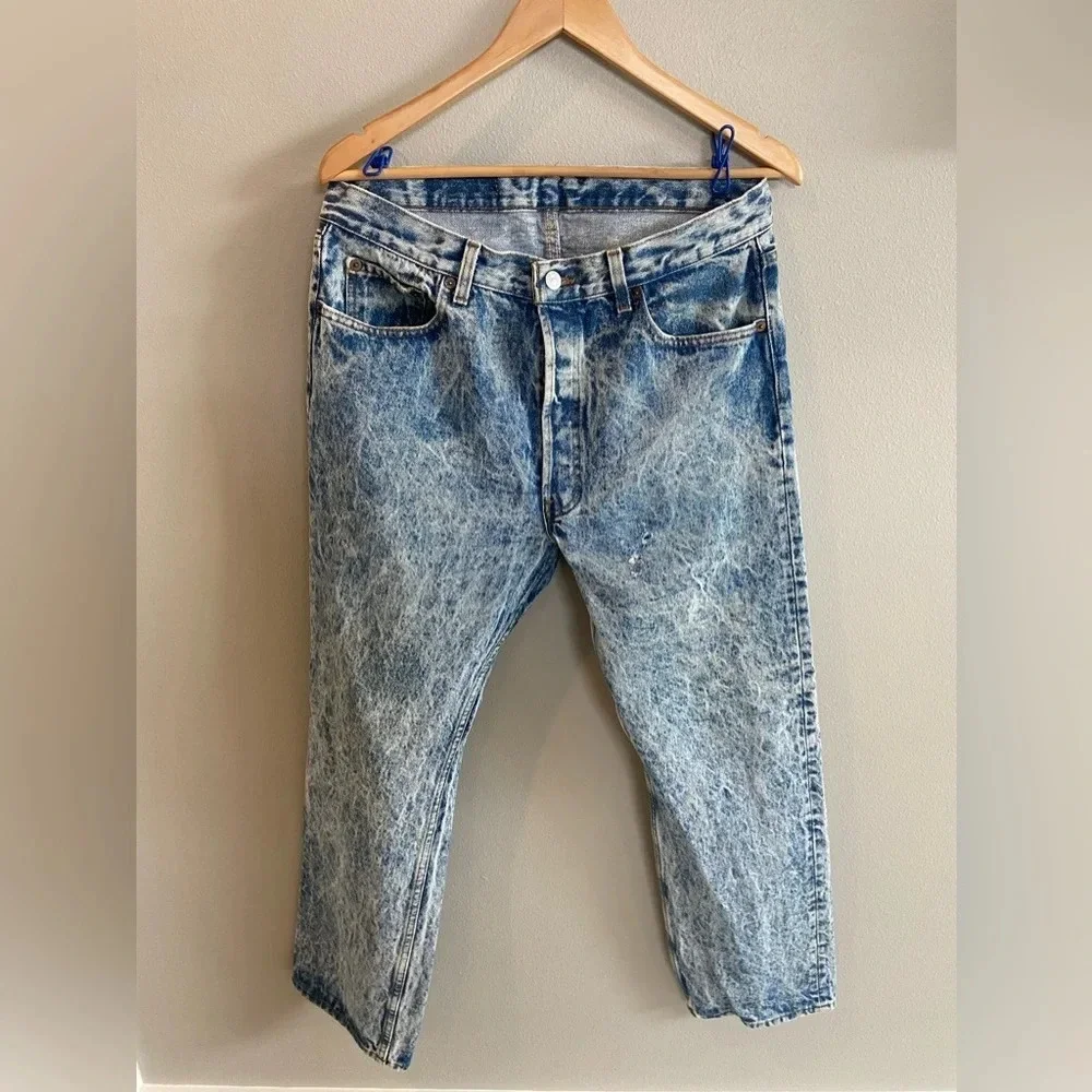 LEVI’S Denim Jeans Acid Wash Distressed Men’s Vintage